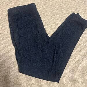 Blue workout leggings